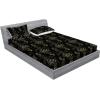 Ambesonne Floral Fitted Sheet & Pillow Sham Set, Valentine’s Day Theme Grunge Style Repetitive Rose Flowers Abstract, Decorative Printed 2 Piece Bedding Decor Set, Twinxl, Pale Fuchsia and Sepia(Charcoal Grey Dark Yellow)