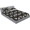 Ambesonne Floral Fitted Sheet & Pillow Sham Set, Watercolor Repeating Roses Valentine’s Day Theme Vintage Style Art, Decorative Printed 3 Piece Bedding Decor Set, Full, Dark Coral Fawn and Sepia(Pastel Brown Cream Grey)