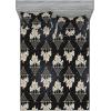 Ambesonne Floral Fitted Sheet & Pillow Sham Set, Watercolor Repeating Roses Valentine’s Day Theme Vintage Style Art, Decorative Printed 3 Piece Bedding Decor Set, Full, Dark Coral Fawn and Sepia(Pastel Brown Cream Grey)