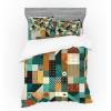 Ambesonne Floral Heart Bedding Set, Tenderness of Romantic Garden Ivy Branches and Roses Valentines Day, 3 Piece Duvet Cover Set with Sham and Fitted Sheet, Twin XL Size, Laurel Green and Pink(Teal Orange Multicolor)