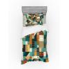 Ambesonne Floral Heart Bedding Set, Tenderness of Romantic Garden Ivy Branches and Roses Valentines Day, 3 Piece Duvet Cover Set with Sham and Fitted Sheet, Twin XL Size, Laurel Green and Pink(Teal Orange Multicolor)