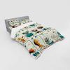 Ambesonne Floral Heart Bedding Set, Tenderness of Romantic Garden Ivy Branches and Roses Valentines Day, 3 Piece Duvet Cover Set with Sham and Fitted Sheet, Twin XL Size, Laurel Green and Pink(Teal Burnt Orange Ivory)
