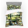 Ambesonne Floral Heart Bedding Set, Tenderness of Romantic Garden Ivy Branches and Roses Valentines Day, 3 Piece Duvet Cover Set with Sham and Fitted Sheet, Twin XL Size, Laurel Green and Pink(Fern Green Blue and Mustard)