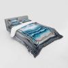 Ambesonne Floral Heart Bedding Set, Tenderness of Romantic Garden Ivy Branches and Roses Valentines Day, 3 Piece Duvet Cover Set with Sham and Fitted Sheet, Twin XL Size, Laurel Green and Pink(Sea Blue Coconut and Camel)