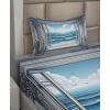 Ambesonne Floral Heart Sheet Set, Tenderness of Romantic Garden Ivy Branches and Roses Valentines Day, Fitted and Flat Sheet with Pillowcase Bedding Accent 3 Piece Set, Twin, Laurel Green and Pink(Sea Blue Coconut and Camel)