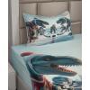 Ambesonne Floral Heart Sheet Set, Tenderness of Romantic Garden Ivy Branches and Roses Valentines Day, Fitted and Flat Sheet with Pillowcase Bedding Accent 3 Piece Set, Twin, Laurel Green and Pink(Petrol Blue Pale Ruby)