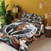 Ambesonne Floral Heart Sheet Set, Tenderness of Romantic Garden Ivy Branches and Roses Valentines Day, Fitted and Flat Sheet with Pillowcase Bedding Accent 3 Piece Set, Twin, Laurel Green and Pink(Blue Grey and Pale Caramel)