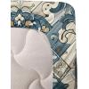 Ambesonne Floral Heart Sheet Set, Tenderness of Romantic Garden Ivy Branches and Roses Valentines Day, Fitted and Flat Sheet with Pillowcase Bedding Accent 3 Piece Set, Twin, Laurel Green and Pink(Off White Cadet Blue)