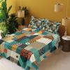 Ambesonne Floral Heart Sheet Set, Tenderness of Romantic Garden Ivy Branches and Roses Valentines Day, Fitted and Flat Sheet with Pillowcase Bedding Accent 3 Piece Set, Twin, Laurel Green and Pink(Teal Orange Multicolor)