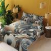 Ambesonne Floral Heart Sheet Set, Tenderness of Romantic Garden Ivy Branches and Roses Valentines Day, Fitted and Flat Sheet with Pillowcase Bedding Accent 3 Piece Set, Twin, Laurel Green and Pink(Dark Slate Blue and Tan)