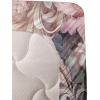 Ambesonne Floral Heart Sheet Set, Tenderness of Romantic Garden Ivy Branches and Roses Valentines Day, Fitted and Flat Sheet with Pillowcase Bedding Accent 3 Piece Set, Twin, Laurel Green and Pink(Pale Pink Peach and Lilac)