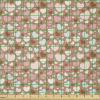 Ambesonne Love Fabric by The Yard, Colorful Little Hearts Valentine Pattern Amour Flirt Love Theme, Stretch Knit Fabric for Clothing Sewing and Arts Crafts, 5 Yards, Pale Blue Pale Pink(Pale Blue Pale Pink)