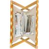 Ambesonne Romantic Magazine and Book Holder, Valentine’s Day Rose Blossoms and Leaves in Repetitive Pattern Image, Floor Rack Decor for Interior of Home & Office, 22″ x 19″, White Green Pastel Pink(Cream Orange and Vermilion)