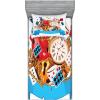 Ambesonne Cartoon 2 Pack Fitted Sheet & Pillow Sham Set, Fantasy World Cards Clocks, 4 Pcs Bedding Decor, Package Contains 2 Full Size Fitted Sheets & 4 Pillow Covers, Multicolor(Multicolor)