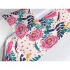 Ambesonne Floral Bed Runner Set, Rose Flowers and Leaves Pattern Vintage Valentine Romantic Ornament, Decorative Bedding Scarf and 2 Pillow Shams for Hotels Homes, King, Pastel Pink Hunter Green(Dried Rose and Petrol Blue)
