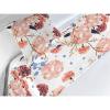 Ambesonne Floral Bed Runner Set, Rose Flowers and Leaves Pattern Vintage Valentine Romantic Ornament, Decorative Bedding Scarf and 2 Pillow Shams for Hotels Homes, King, Pastel Pink Hunter Green(Lavender Blue and Pale Salmon)