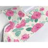 Ambesonne Floral Bed Runner Set, Rose Flowers and Leaves Pattern Vintage Valentine Romantic Ornament, Decorative Bedding Scarf and 2 Pillow Shams for Hotels Homes, King, Pastel Pink Hunter Green(Pastel Pink Hunter Green)