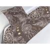 Ambesonne Floral Bed Runner Set, Rose Flowers and Leaves Pattern Vintage Valentine Romantic Ornament, Decorative Bedding Scarf and 2 Pillow Shams for Hotels Homes, King, Pastel Pink Hunter Green(Dark Taupe and Sand Brown)