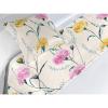 Ambesonne Floral Bed Runner Set, Rose Flowers and Leaves Pattern Vintage Valentine Romantic Ornament, Decorative Bedding Scarf and 2 Pillow Shams for Hotels Homes, King, Pastel Pink Hunter Green(Dark Yellow and Soft Pink)