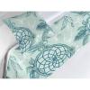 Ambesonne Floral Bed Runner Set, Rose Flowers and Leaves Pattern Vintage Valentine Romantic Ornament, Decorative Bedding Scarf and 2 Pillow Shams for Hotels Homes, King, Pastel Pink Hunter Green(Pale Teal and Almond Green)