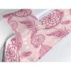 Ambesonne Floral Bed Runner Set, Rose Flowers and Leaves Pattern Vintage Valentine Romantic Ornament, Decorative Bedding Scarf and 2 Pillow Shams for Hotels Homes, King, Pastel Pink Hunter Green(Pale Pink Blush and White)