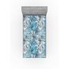 Pale Azure Blue and White