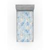 Ambesonne Floral Fitted Sheet, Roses Lavender Eucalyptus Watercolor Valentine’s Day Romantic Concept, Decorative Soft Fabric Bedding All-Round Elastic Pocket, Full Size, Purple Grey and Off White(Sky Blue Pale Yellow)