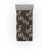 Ambesonne Floral Fitted Sheet, Roses Lavender Eucalyptus Watercolor Valentine’s Day Romantic Concept, Decorative Soft Fabric Bedding All-Round Elastic Pocket, Full Size, Purple Grey and Off White(Vermilion Dusk and Grey)