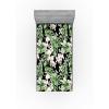 Ambesonne Floral Fitted Sheet, Roses Lavender Eucalyptus Watercolor Valentine’s Day Romantic Concept, Decorative Soft Fabric Bedding All-Round Elastic Pocket, Full Size, Purple Grey and Off White(Fern Green Pale Mauve)
