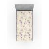 Ambesonne Floral Fitted Sheet, Valentine’s Day Theme Vintage Style Romantic Roses Pattern Plot, Decorative Soft Fabric Bedding All-Round Elastic Pocket, Twin Size, Dark Fuchsia and Slate Blue(Pale Lavender Blue Grey)