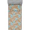 Pale Brown and Soft Blue