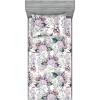 Pale Mauve White and Green