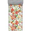 Ambesonne Floral Fitted Sheet & Pillow Sham Set, Valentine’s Day Theme Flowers Vintage Botanical Nature Ornament Art, Decorative Printed 2 Piece Bedding Decor Set, Twinxl, Dark Coral and Fern Green(Reseda Green)