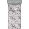 Ambesonne Floral Fitted Sheet & Pillow Sham Set, Valentine’s Day Theme Flowers Vintage Botanical Nature Ornament Art, Decorative Printed 2 Piece Bedding Decor Set, Twinxl, Dark Coral and Fern Green(Pistachio Green Pale Rose)