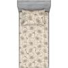 Ambesonne Floral Fitted Sheet & Pillow Sham Set, Valentine’s Day Theme Flowers Vintage Botanical Nature Ornament Art, Decorative Printed 2 Piece Bedding Decor Set, Twinxl, Dark Coral and Fern Green(Dark Tan Champagne and Grey)