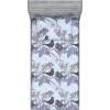 Ambesonne Floral Fitted Sheet & Pillow Sham Set, Valentine’s Day Theme Flowers Vintage Botanical Nature Ornament Art, Decorative Printed 2 Piece Bedding Decor Set, Twinxl, Dark Coral and Fern Green(Lavender Blue and Grey)