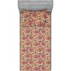 Ambesonne Floral Fitted Sheet & Pillow Sham Set, Watercolor Repeating Roses Valentine’s Day Theme Vintage Style Art, Decorative Printed 3 Piece Bedding Decor Set, Full, Dark Coral Fawn and Sepia(Pastel Pink Earth Yellow)