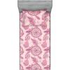 Ambesonne Floral Fitted Sheet & Pillow Sham Set, Watercolor Repeating Roses Valentine’s Day Theme Vintage Style Art, Decorative Printed 3 Piece Bedding Decor Set, Full, Dark Coral Fawn and Sepia(Pale Pink Blush and White)
