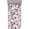 Ambesonne Floral Fitted Sheet & Pillow Sham Set, Watercolor Repeating Roses Valentine’s Day Theme Vintage Style Art, Decorative Printed 3 Piece Bedding Decor Set, Full, Dark Coral Fawn and Sepia(Charcoal Grey Rose White)