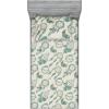 Ambesonne Floral Fitted Sheet & Pillow Sham Set, Watercolor Repeating Roses Valentine’s Day Theme Vintage Style Art, Decorative Printed 3 Piece Bedding Decor Set, Full, Dark Coral Fawn and Sepia(Pale Teal and Peacock Green)