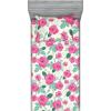 Ambesonne Floral Fitted Sheet & Pillow Sham Set, Watercolor Repeating Roses Valentine’s Day Theme Vintage Style Art, Decorative Printed 3 Piece Bedding Decor Set, Full, Dark Coral Fawn and Sepia(Pastel Pink Hunter Green)
