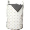 Ambesonne Modern Laundry Bag, Diamond Like Small Stars Pattern for Home Office Contemporary Artprint, Hamper Basket with Handles Drawstring Closure for Laundromats, 13″ x 19″, Apricot Yellow and White