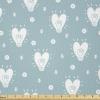 Ambesonne Scandinavian Fabric by The Yard, Hearts Valentines Day Idea Illustration with Pastel Blue Background, Stretch Knit Fabric for Clothing Sewing and Arts Crafts, 10 Yards, Pale Blue and White(Pale Blue and White)