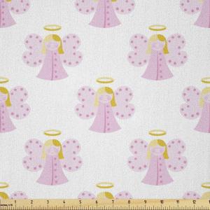 Ambesonne Adventure Cartoon Fabric by The Yard, Popular Travel Destinations Passport Stamp Motifs of Countries and Cities, Microfiber Fabric for Arts and Crafts Textiles & Decor, 1 Yard, Teal Orange(Yellow Pink)