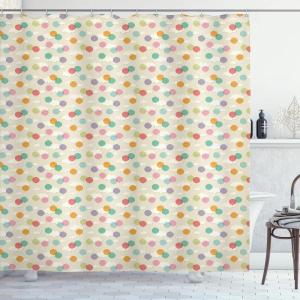 Ambesonne Cactus Shower Curtain, Cacti Spikes Flowers Birds Cartoon Style Vintage Like Colored Art, Cloth Fabric Bathroom Decor Set with Hooks, 69″ W x 84″ L, Green and Blue(Purple Pearl)