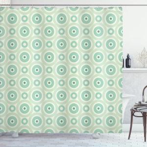 Ambesonne Cactus Shower Curtain, Cacti Spikes Flowers Birds Cartoon Style Vintage Like Colored Art, Cloth Fabric Bathroom Decor Set with Hooks, 69″ W x 84″ L, Green and Blue(Seafoam Almond Green)