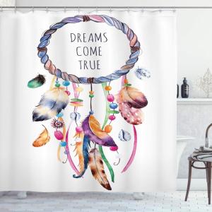 Ambesonne Cactus Shower Curtain, Cacti Spikes Flowers Birds Cartoon Style Vintage Like Colored Art, Cloth Fabric Bathroom Decor Set with Hooks, 69″ W x 84″ L, Green and Blue(Ceil Blue Multicolor)