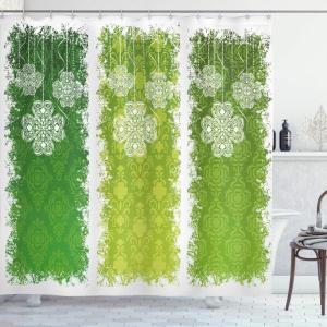 Ambesonne Cactus Shower Curtain, Cacti Spikes Flowers Birds Cartoon Style Vintage Like Colored Art, Cloth Fabric Bathroom Decor Set with Hooks, 69″ W x 84″ L, Green and Blue(Shamrock Green)