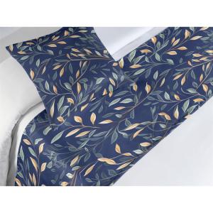 Ambesonne Floral Bed Runner Set, Valentine’s Day Romantic Concept Watercolor Hydrangeas Roses Birds, Decorative Bedding Scarf and 2 Pillow Shams for Hotels Homes, Queen, Soft Pink Pistachio Green(Tan Grey Teal Night Blue)