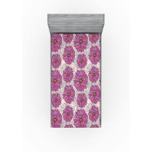 Ambesonne Floral Fitted Sheet, Romantic Valentine’s Day Theme Overlapping Simplistic Rose Flowers Art, Decorative Soft Fabric Bedding All-Round Elastic Pocket, Full Size, Pale Salmon and Blush(Pale Fuchsia and Blush)